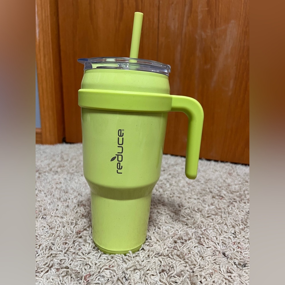 Reduce Green Insulated Tumbler with Handle